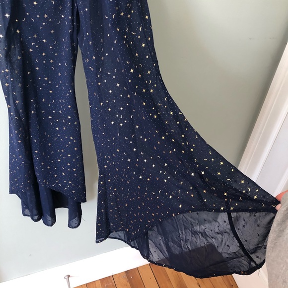 Dreamy Celestial Stars and Moons Dressy Jumpsuit - Picture 7 of 12